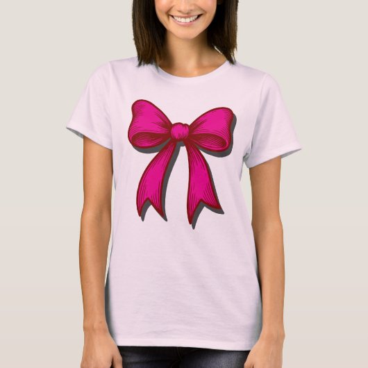 Coquette Bow Sjabloon T-shirt (Voorkant)