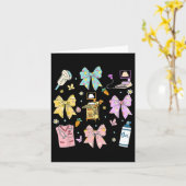 Coquette Bow Sonograaf Easter Ultrasound Tech So Kaart (Gele Bloem)