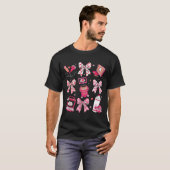 Coquette Bow Sonographer Valentine Ultrasound Tech T-shirt (Voorkant volledig)