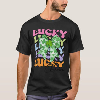 Coquette Bow St Patricks Day Lucky Charm Vrouwen M T-shirt