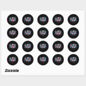 Coquette Bow Stethoscoop Nurse 4 juli Nursing Ronde Sticker (Vel)