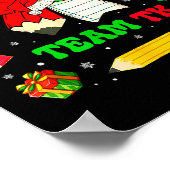 Coquette Bow Team Tk Christmas Transitional Kinder Poster (Hoek)