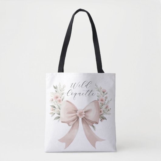 Coquette Bow Tote Bag (Voorkant)