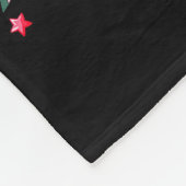 Coquette Bow Tree Cake Candy Cane Merry Christmas  Fleece Deken (Hoek)