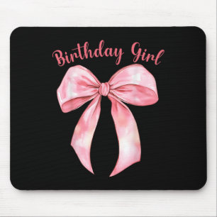 Coquette Bow Verjaardag Meisjes Esthetische Girly  Muismat