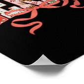 Coquette Bow Vrolijk Kerstfeest Familie Pyjama's H Poster (Hoek)