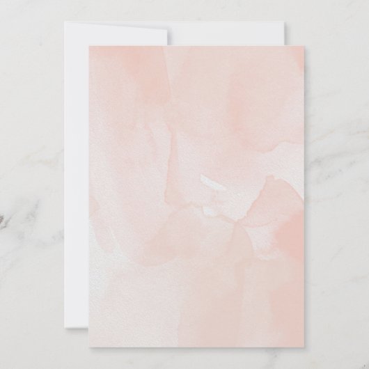 Coquette Bow-Waterverf Kaart (Achterkant)