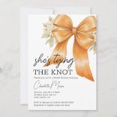 Coquette Bow Ze bindt het knoop Vrijgezellenfeest Kaart (Voorkant)