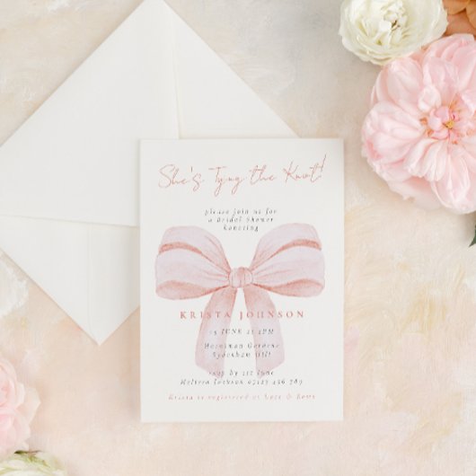 Coquette Bow Ze is het binden van de knoop Vrijgez Kaart