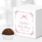 Coquette Bows Baby Meisje Douche Dank u Bedankdoosjes
