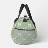 Coquette Bows Gingham Pattern Cream Sage Green Plunjezak (Rechts)
