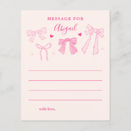 Coquette Bows Girl Verjaardag Tijd Capsule Bericht