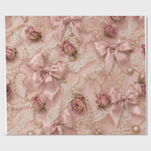 Coquette Bows Inpakpapier (Vlak)