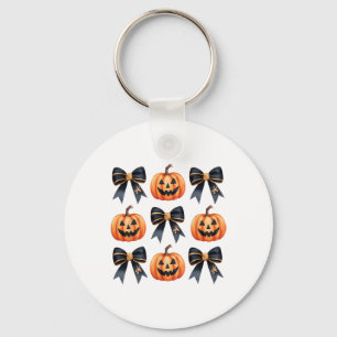Coquette Bows Pompoen Halloween Herfst Herfst Beda Sleutelhanger