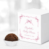  Coquette Bows Roze Baby Meisje Douche Bedankdoosjes