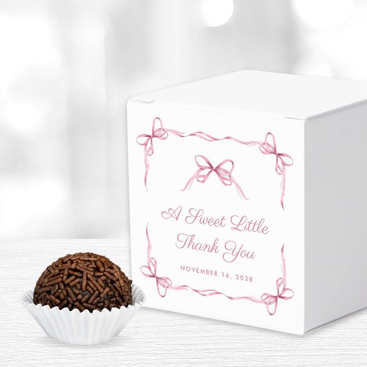  Coquette Bows Roze Baby Meisje Douche Bedankdoosjes