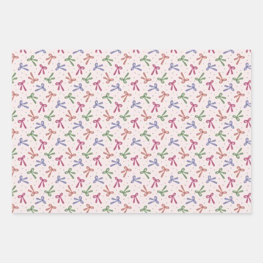 Coquette Bows Wrapping Paper Sheets (Voorkant 2)