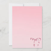 Coquette bruids douche uitnodiging (Achterkant)