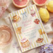 Coquette Brunch Verjaardagsuitnodiging Kaart