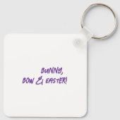 Coquette Bunny Bow Easter Sleutelhanger – Schattig (Achterkant)