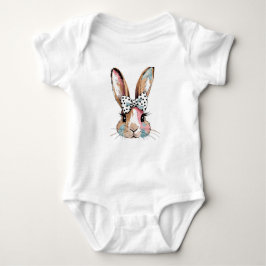 Coquette Bunny Bow Pasen Body's & Rompers Romper