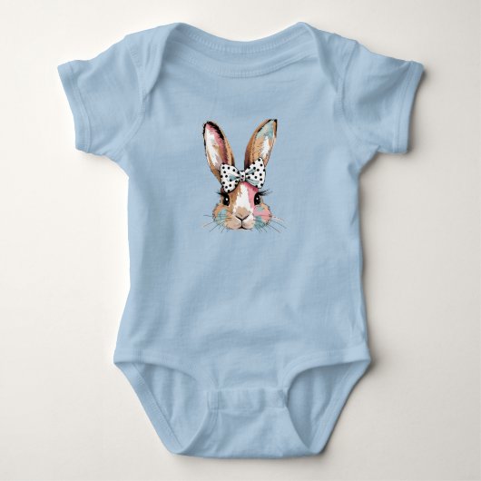 Coquette Bunny Bow Pasen Bodysuits & Rompertjes (Voorkant)