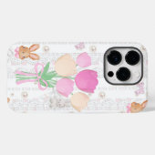 Coquette Bunny Phone Case – White & Floral (Achterkant (horizontaal))