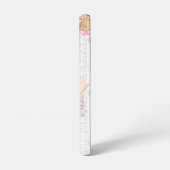 Coquette Bunny Phone Case – White & Floral Samsung Galaxy Hoesje (Linkerkant)