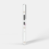 Coquette Bunny Phone Case – White & Floral Samsung Galaxy Hoesje (Rechterkant)