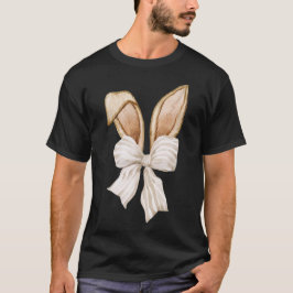 Coquette Bunny T-shirt, Boog en Oren Ontwerp T-shirt