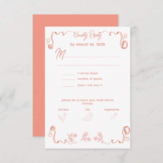 Coquette Cameo RSVP (Voorkant / Achterkant)