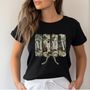 Coquette Camouflage Mom Moederdag T-shirt
