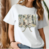 Coquette Camouflage Mom Moederdag T-shirt