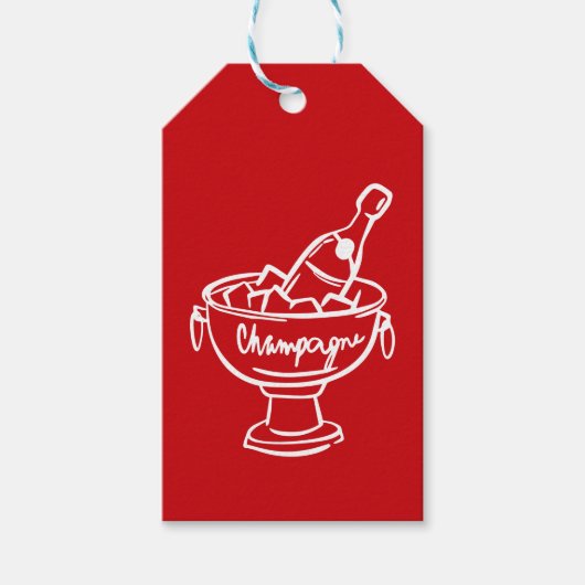 Coquette Champagne Cadeaulabel (Voorkant)