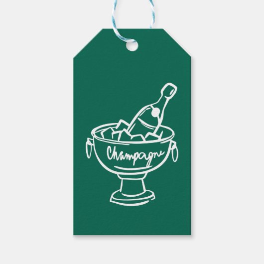 Coquette Champagne Cadeaulabel (Voorkant)