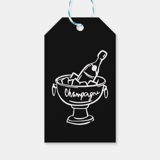 Coquette Champagne Cadeaulabel (Voorkant)