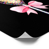 Coquette Champagne Gl Happy New Year 2026 Party Wo Poster (Hoek)