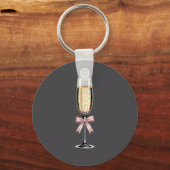 Coquette Champagne Gl Happy New Year 2026 Party Wo Sleutelhanger (Voorkant)