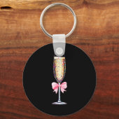 Coquette Champagne Gl Happy New Year 2026 Party Wo Sleutelhanger (Voorkant)