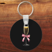 Coquette Champagne Gl Happy New Year 2026 Party Wo Sleutelhanger (Voorkant)