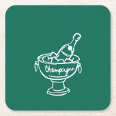 Coquette Champagne Kartonnen Onderzetters (Voorkant)