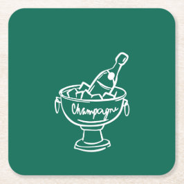 Coquette Champagne Kartonnen Onderzetters