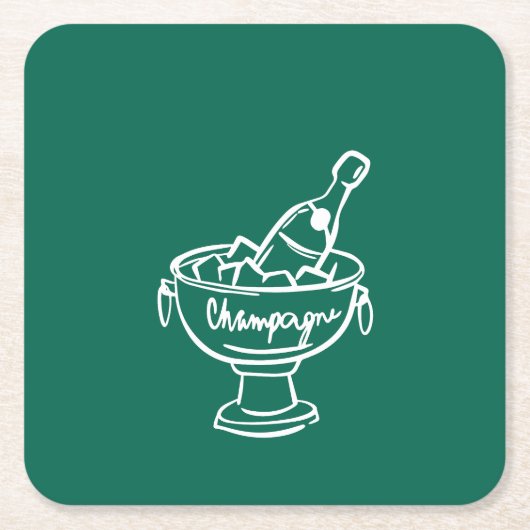 Coquette Champagne Kartonnen Onderzetters (Voorkant)