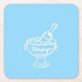 Coquette Champagne Kartonnen Onderzetters (Voorkant)