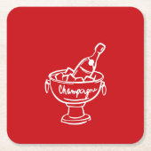 Coquette Champagne Kartonnen Onderzetters (Voorkant)