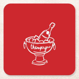 Coquette Champagne Kartonnen Onderzetters