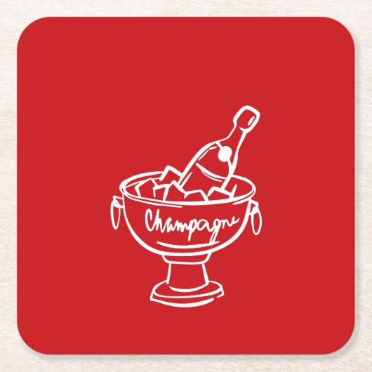 Coquette Champagne Kartonnen Onderzetters (Voorkant)