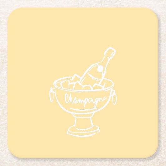 Coquette Champagne Kartonnen Onderzetters (Voorkant)