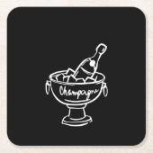 Coquette Champagne Kartonnen Onderzetters (Voorkant)