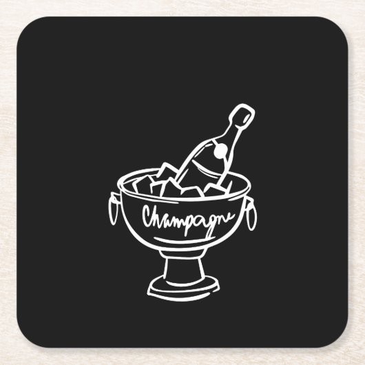 Coquette Champagne Kartonnen Onderzetters (Voorkant)